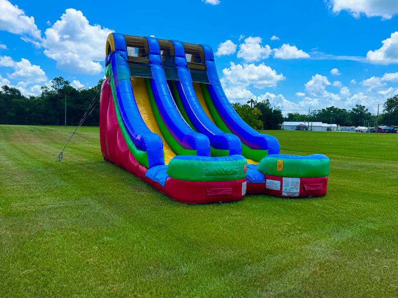 19ft Color Dual Lane Water Slide rental in Plant City, FL