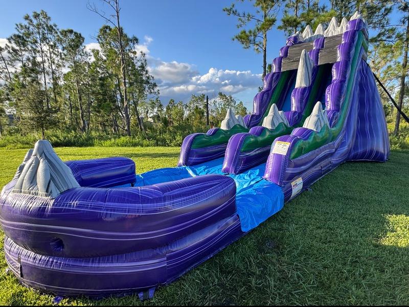 20ft Purple Everest Water Slide With Pool rental in Plant City, FL